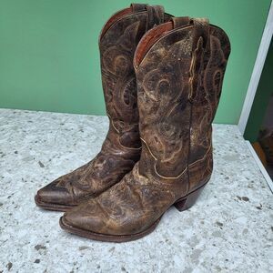 Distressed Finish Boots by Dan Post -  Size 9.5